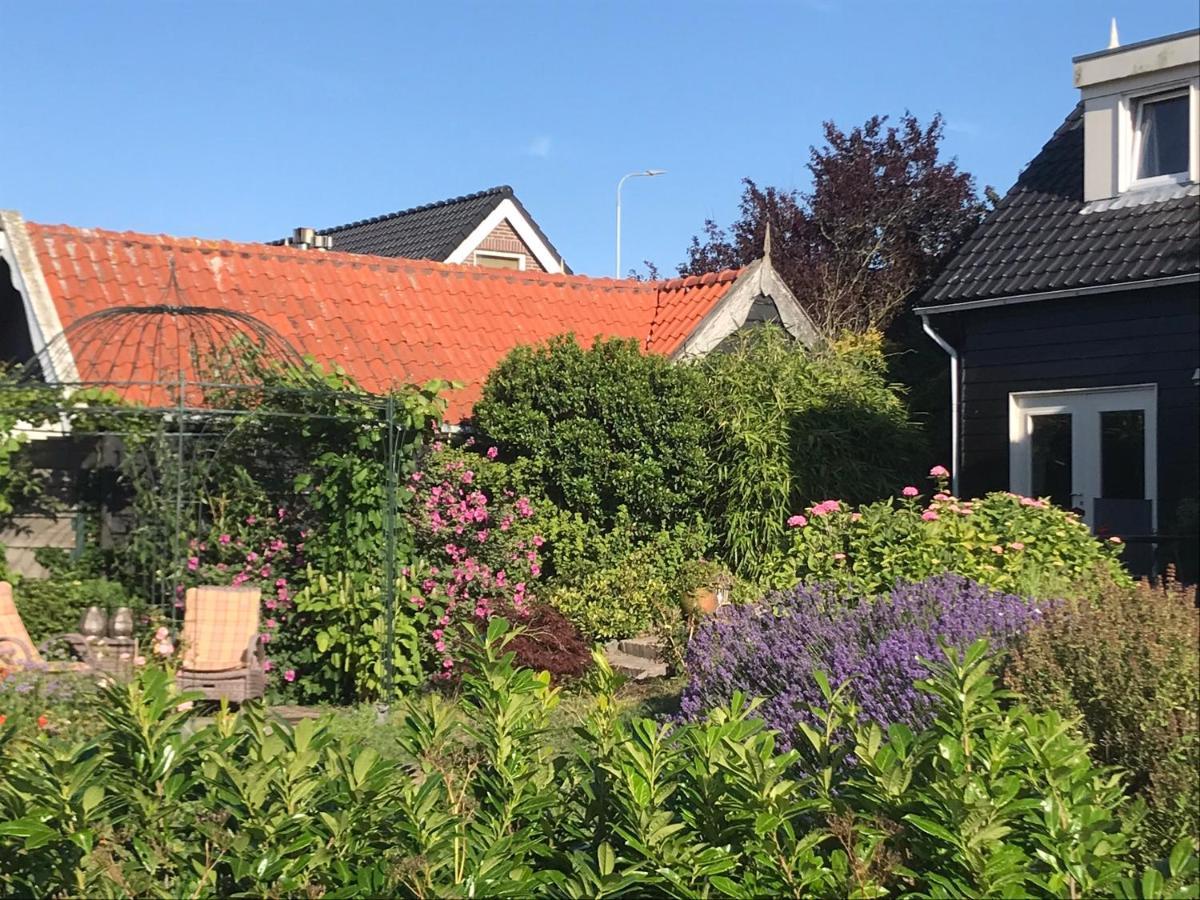 T Huuske Tuinappartement Met Fantastisch Uitzicht, Nabij Zee Zonnemaire Bagian luar foto